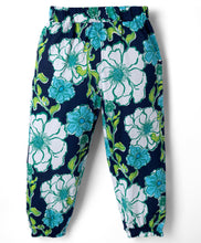 Load image into Gallery viewer, Cotton Floral Printed Top Jogger Set - Navy