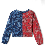 Load image into Gallery viewer, Cotton Color Block Floral Printed Top Jogger Set - Pink