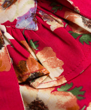 Load image into Gallery viewer, Floral Printed Frilled Top Textured Pant Set - Magenta