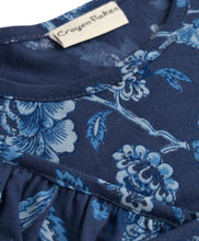 Load image into Gallery viewer, Cotton Floral Printed Frilled Top Pant Set - Blue