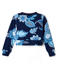 Load image into Gallery viewer, Cotton Floral Printed Top Jogger Co-ord Set - Blue