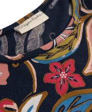 Load image into Gallery viewer, Cotton Floral Printed Frilled Top Pant Co-ord Set - Navy