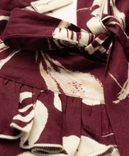 Load image into Gallery viewer, Frilled Floral Printed Top and Waffle Culotte Set
