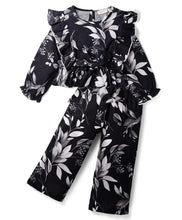 Load image into Gallery viewer, Frilled Floral Printed Top and Culotte Co-ord Set