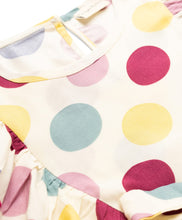 Load image into Gallery viewer, Frilled Polka Printed Top and Waffle Culotte Set
