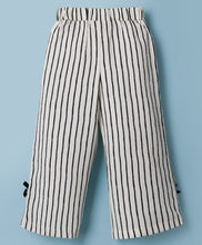 Load image into Gallery viewer, Textured Fabric Stripes Top and Culotte Co-ord Set