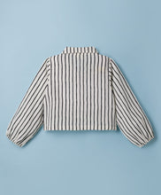 Load image into Gallery viewer, Textured Fabric Stripes Top and Culotte Co-ord Set