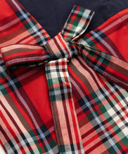 Load image into Gallery viewer, Woven Checkered Collared Top and Waffle Culotte Set