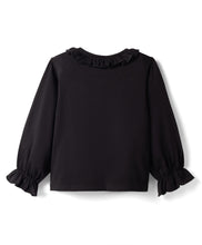 Load image into Gallery viewer, Frilled Solid Full Sleeves Top Printed Culotte Set
