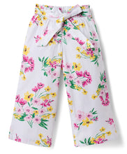 Load image into Gallery viewer, Frilled Solid Full Sleeves Top and Floral Culotte Set