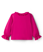 Load image into Gallery viewer, Frilled Solid Full Sleeves Top and Floral Culotte Set