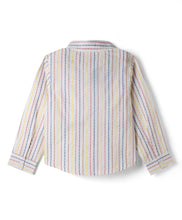 Load image into Gallery viewer, Cotton Striped Full Sleeves Shirt Top and Culotte Set