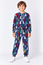 Load image into Gallery viewer, Cotton Knit Jungle Print Top Jogger Co-ord Set