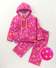 Load image into Gallery viewer, Floral Printed Hoodie Sweatshirt Pant Set