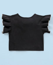 Load image into Gallery viewer, Frilled Sleeves Top Belted Hearts Shorts Set
