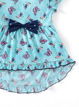 Load image into Gallery viewer, Butterfly Frill with Bow Top Shorts Set
