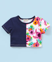 Load image into Gallery viewer, Floral Color Block Top Shorts Set