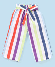 Load image into Gallery viewer, Frilled Sleeves Bow Top Belted Plazzo Set