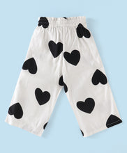 Load image into Gallery viewer, Frilled Sleeves Bow Top Belted Hearts Plazzo Set