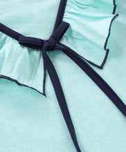 Load image into Gallery viewer, Polka V shape Frill with Bow Top Short Set