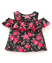 Load image into Gallery viewer, Floral Cold Shoulder Top Shorts Set