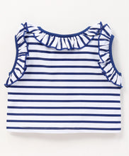 Load image into Gallery viewer, Striped Frilled Top Flapped Short Set