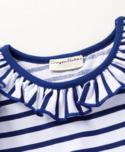 Load image into Gallery viewer, Striped Frilled Top Flapped Short Set
