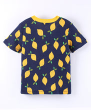 Load image into Gallery viewer, Lemons Printed Tshirt Short Set