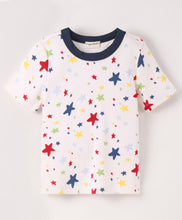 Load image into Gallery viewer, Stars Printed Tshirt Short Set