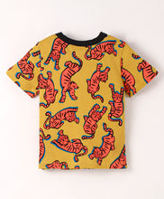 Load image into Gallery viewer, Tiger Printed Tshirt Short Set