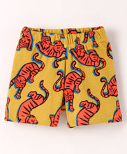 Load image into Gallery viewer, Tiger Printed Tshirt Short Set