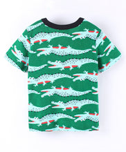 Load image into Gallery viewer, Alligator Printed Tshirt Short Set
