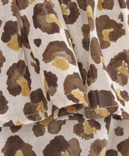 Load image into Gallery viewer, Animal Print Off shoulder Top Frilled Short Set