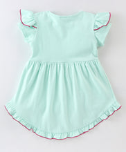 Load image into Gallery viewer, Solid Sleeves Frill Top Floral Short Set