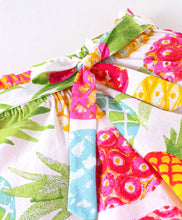 Load image into Gallery viewer, Solid Frilled Top Pineapple Wrap Short Set