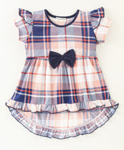 Load image into Gallery viewer, Checkered High Low Frilled Top Leggings Set
