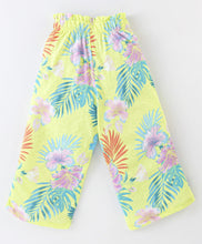 Load image into Gallery viewer, Solid Frilled Top Floral Plazzo Set