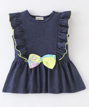 Load image into Gallery viewer, Solid Frilled Top Floral Plazzo Set