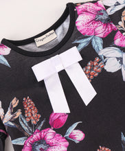 Load image into Gallery viewer, Floral Frilled Sleeves Top Leggings Set