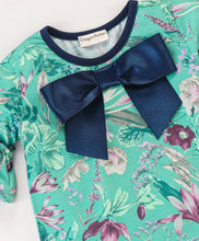 Load image into Gallery viewer, Floral Frilled Sleeves Top Leggings Set