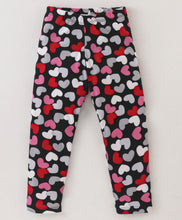 Load image into Gallery viewer, Solid Frilled Top Hearts Leggings Set