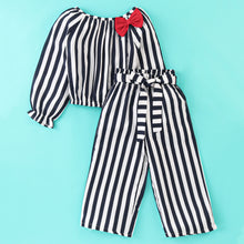 Load image into Gallery viewer, Striped Printed Full Sleeves Co-ord Set