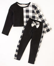 Load image into Gallery viewer, Checkered Color Block Top Leggings Set