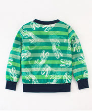 Load image into Gallery viewer, Striped Dinosaur Sweatshirt Jogger Set