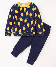 Load image into Gallery viewer, Lemons Printed Sweatshirt Jogger Set