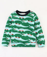 Load image into Gallery viewer, Alligator Printed Sweatshirt Jogger Set