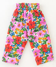 Load image into Gallery viewer, Frilled Top with Floral Palazzo Set