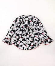 Load image into Gallery viewer, Puppy Print Frilled Top Leggings Set