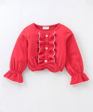 Load image into Gallery viewer, Front Frilled Top Jacquard Skirt Set