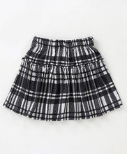 Load image into Gallery viewer, Front Frilled Top Checkered Skirt Set
